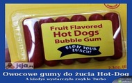 Owocowe gumy do żucia Hot-Dog