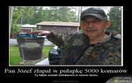 Pan Józef złapał w pułapkę 5000 komarów