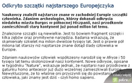 Najstarszy Europejczyk