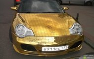 złote porsche 1
