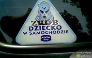 nivea baby - dziecko w samochodzie