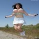 milena velba topless jump
