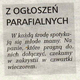 ogłoszenia parafialne
