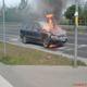 Płonące auto