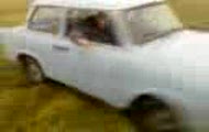 Trabant w dobrej akcji...