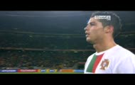 Cristiano Ronaldo spit at camera. Ronaldo pluje do kamery. Spain - Portugal 1-0.