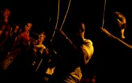 Festiwal Capoeira w Ustce - nocna roda de Capoeira