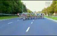 Tour de Pologne 2010 - wielka kraksa tuż przed metą