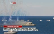 HMAS Adelaide posłany na dno