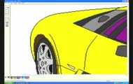 Jak narysować Lamborghini Murcielago w MS PAINT