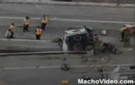 wypadek na autostradzie