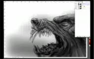 Wilk w photoshopie