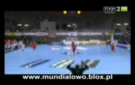 Mistrzostwa świata w piłce ręcznej - gol polskiego bramkarza Sławomira Szmala