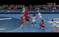 MECZ POLSKA DANIA piłka ręczna, finał 31:23, 1.2.2009 [Pierwsza Połowa - Skrót]