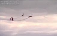 wypadek podczas pokazu samolotów a Radomiu 01.09.2007 Air Show