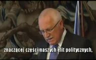 Wacław Klaus o ratyfikacji Traktu Lizbońskiego przez czeski senat