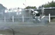 Stunt show by Kevin Carmichael at the Isle of Man