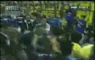 Hooligans football fans