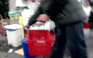 Żywy karp w foliówce
