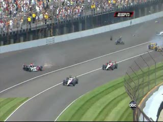 Straszny wypadek na zawodach Indy500