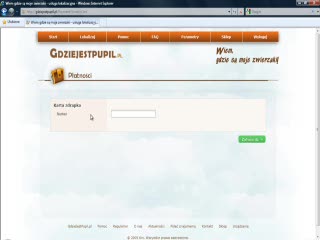 Doładowanie kredytów za pomocą kraty zdrapki w serwisie gdziejestpupil.pl