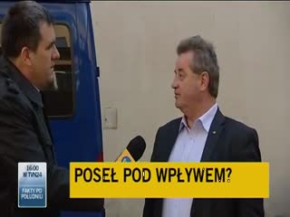 Pijany poseł PSL pod Sejmem