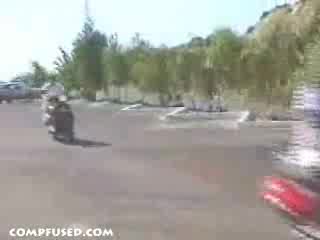Bint on a scooter