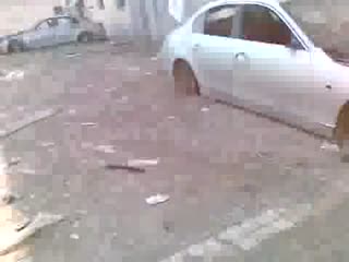 Pozostałości po salonie BMW w Egipcie