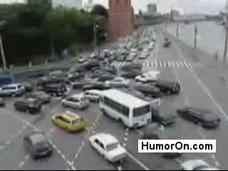 ruch uliczny w moskwie