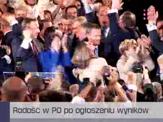 Radosc w sztabie PO