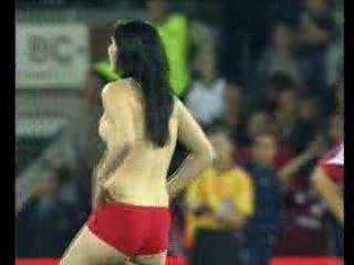 Girl Stops Football Match