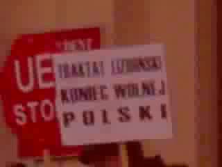 Manifestacja przeciwko UE w Lublinie
