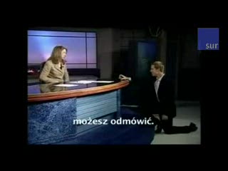 Oświadczył się dziennikarce na wizji