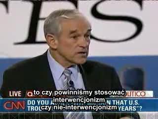 Ron Paul w debacie CNN - polskie napisy