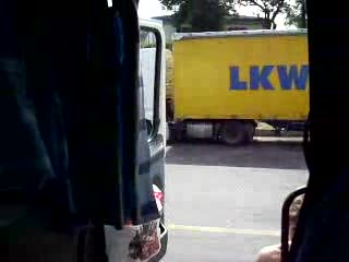 Nerwowy kierowca tira