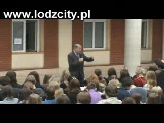 Prof. Jan Miodek w Łodzi