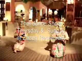 Koh Samui Resort Zazen Restaurant Samui , Samui Thai Dance Show at Zazen Restaurant