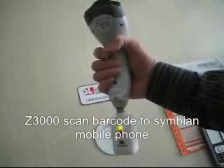 Bluetooth barcode scanner Z3000-scan to Symbian mobilephone