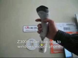Bluetooth barcode scanner Z3000-scan to Windows mobilephone
