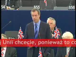 Nigel Farage o demokracji w Unii Europejskiej