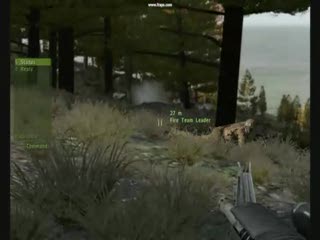 ArmA II - gameplay (walka w lesie)