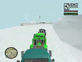 GTA : Snow Andreas Mount Chiliad Jump || Lawetowy Skok xD