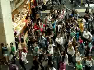 Flash mob zlote tarasy dla jacksona