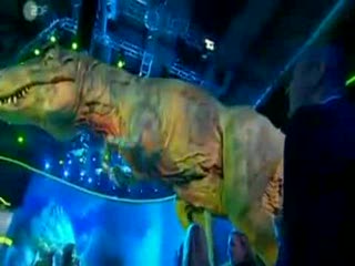 Przedstawienie z dinozaurami