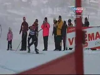 Ostatnie 6 minut biegu Justyny Kowalczyk (zwycięża w Val di Fiemme)