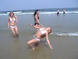 at the beach