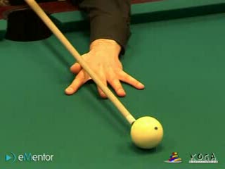 Gra w bilard - nadawanie rotacji wstecznej