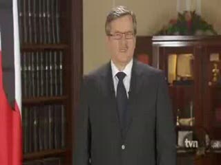 Orędzie Bronisława Komorowskiego, po śmierci Lecha Kaczyńskiego - 10.04.2010