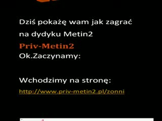 [TUTORIAL]Rejstracja na Priv-Metin2 Dedyk Metin2