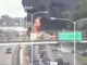 wybuch na autostradzie